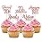 30Pcs Vintage 1955 Cupcake Toppers Glitter Seventy 70 Fabulous Happy 70th Birthday Cupcake Picks Cheers to 70 Years for 70th Birthday Anniversary Party Cake Decorations Supplies Rose Gold