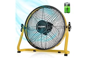 Portable, Cordless 12 Inch Rechargeable Fan for Camping and More