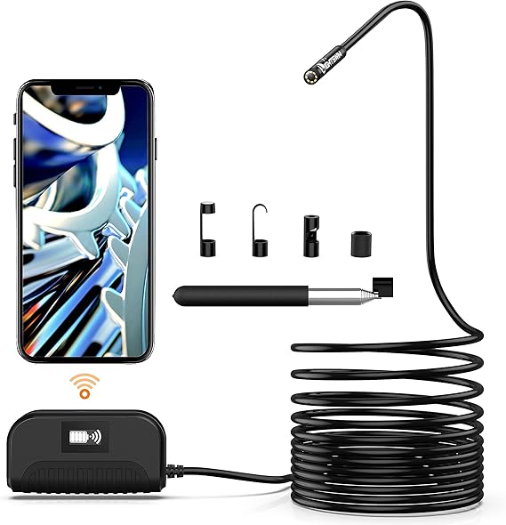 Lightswim Endoscope sans Fil, caméra d'inspection d'endoscope WiFi