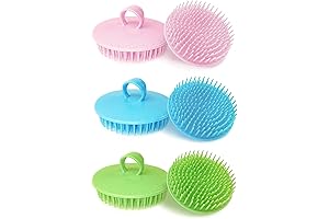 Cepillos para lavar baños: Cepillo exfoliante para el cuero cabelludo, masaje, champú, ducha