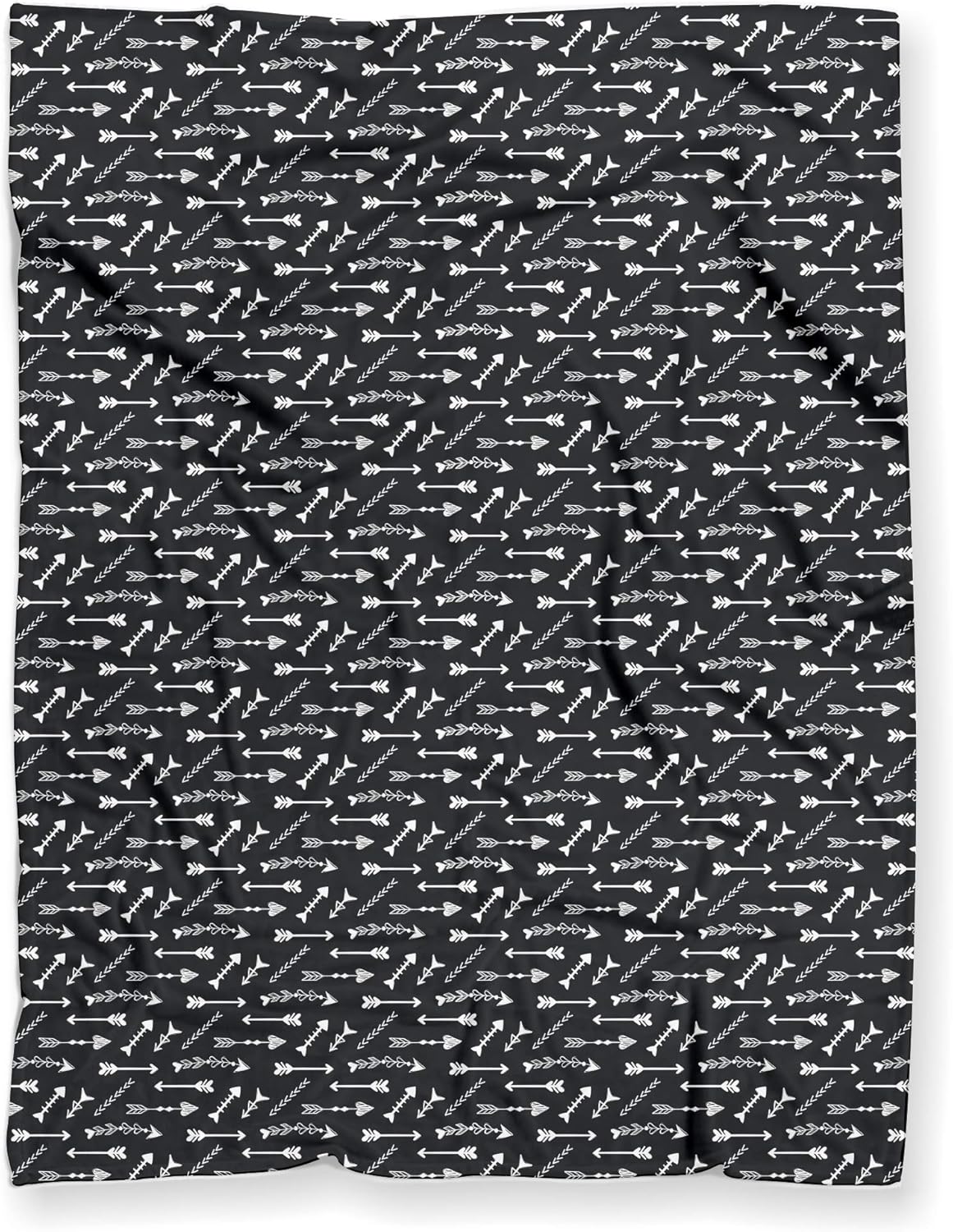 Baby Blanket for Boys, Personalized Mountains are Calling Tribal Adventure Woodland (Soft Minky Fleece - 30" x 40" Arrow Back)