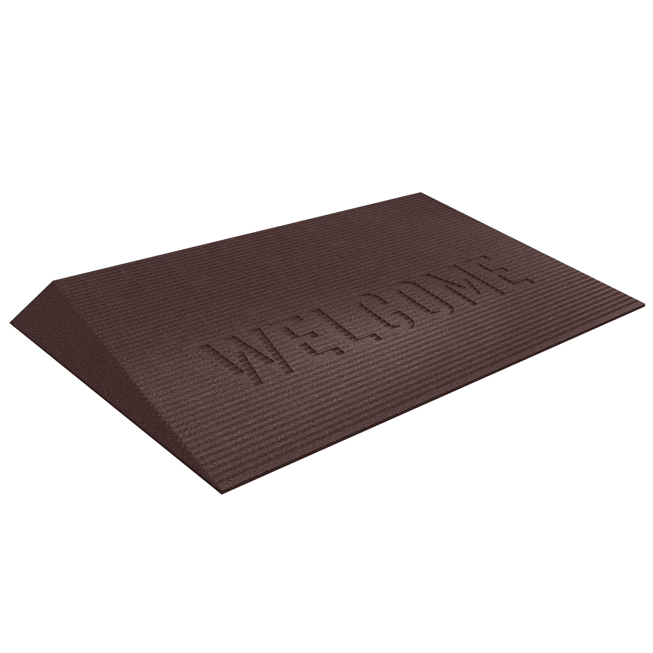 EZ-ACCESS Transitions Angled Entry Mat, Brown, 2.5-in