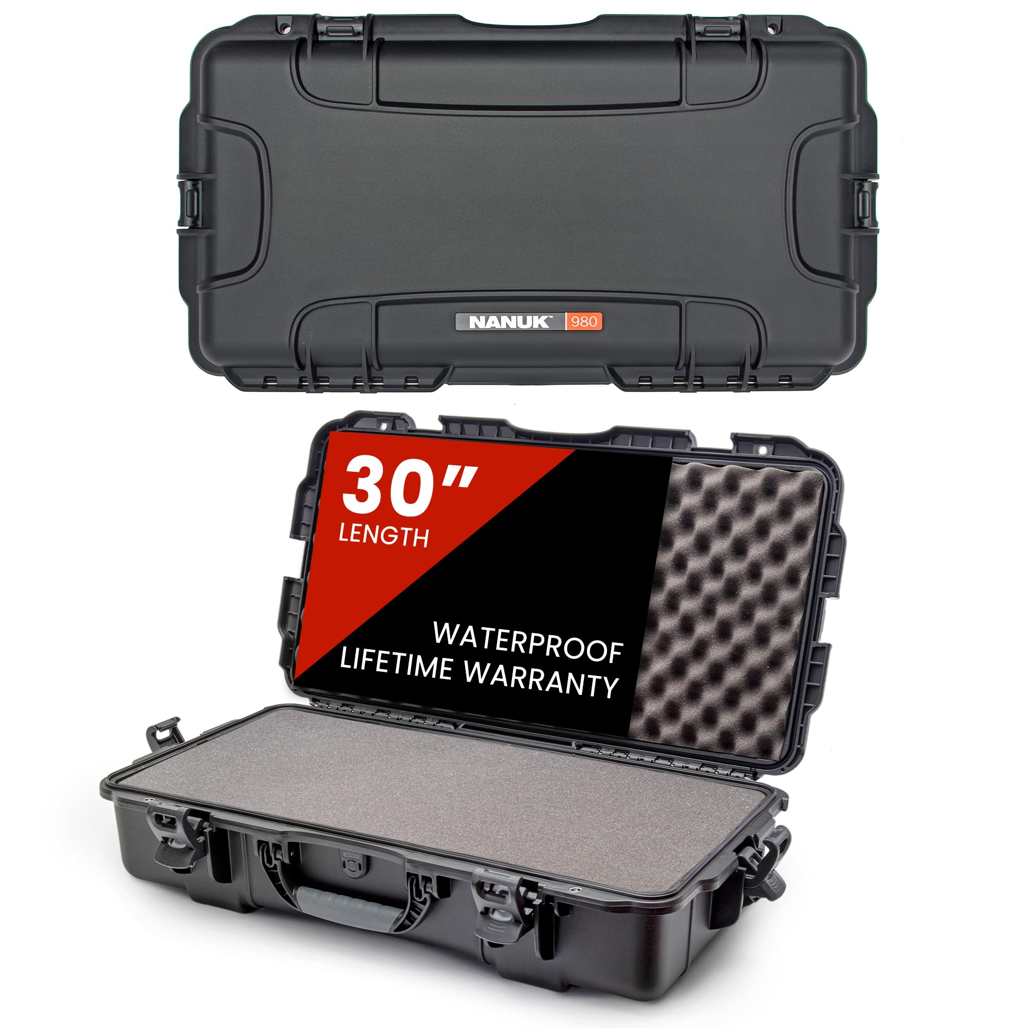 NANUK 980 Hard Case 30” with Customizable Cubed Foam, IP67