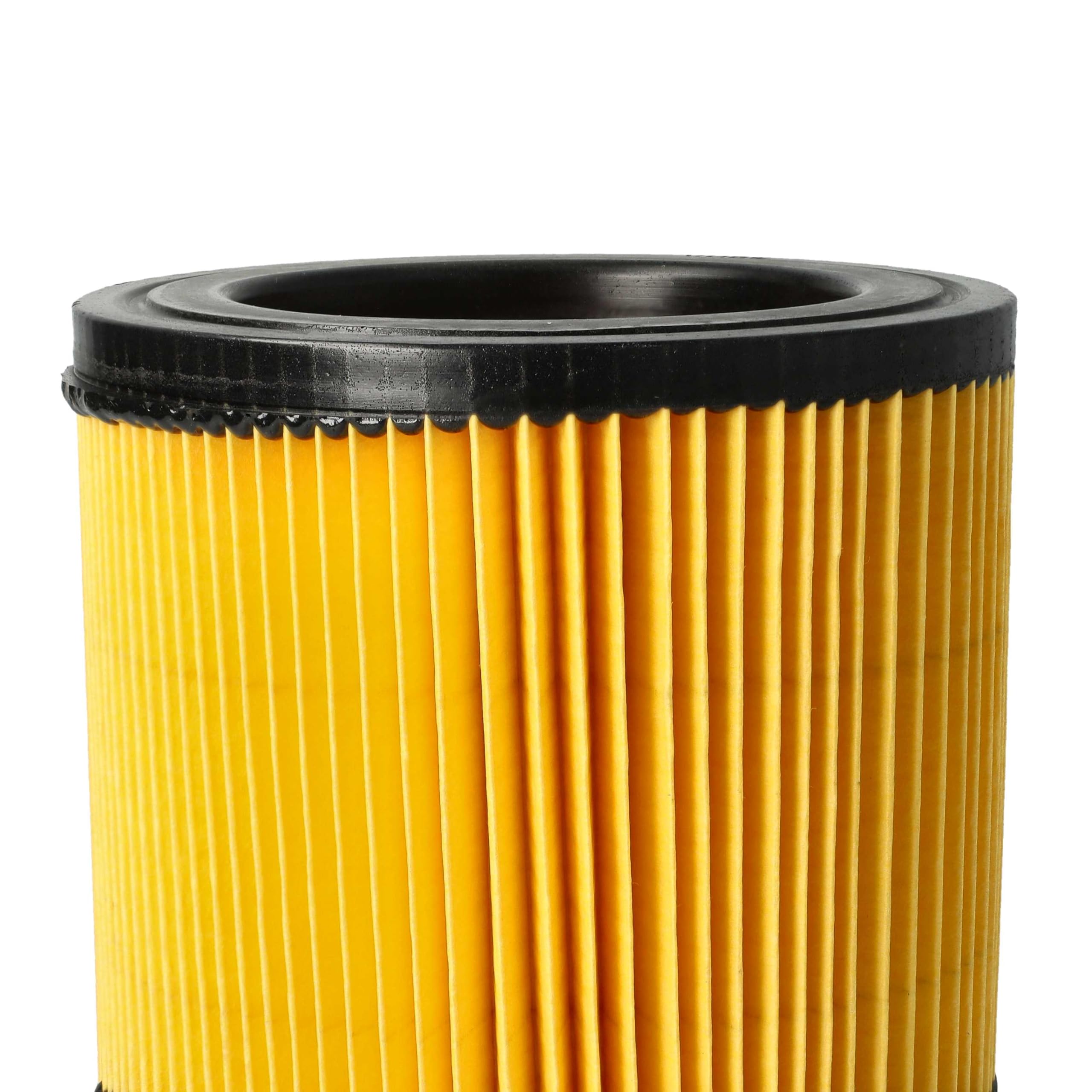 vhbw 2x filtro a pieghe piatte sostituisce Topcraft K704F, K707F, R 693 per aspirapolvere - arancione, lavabile