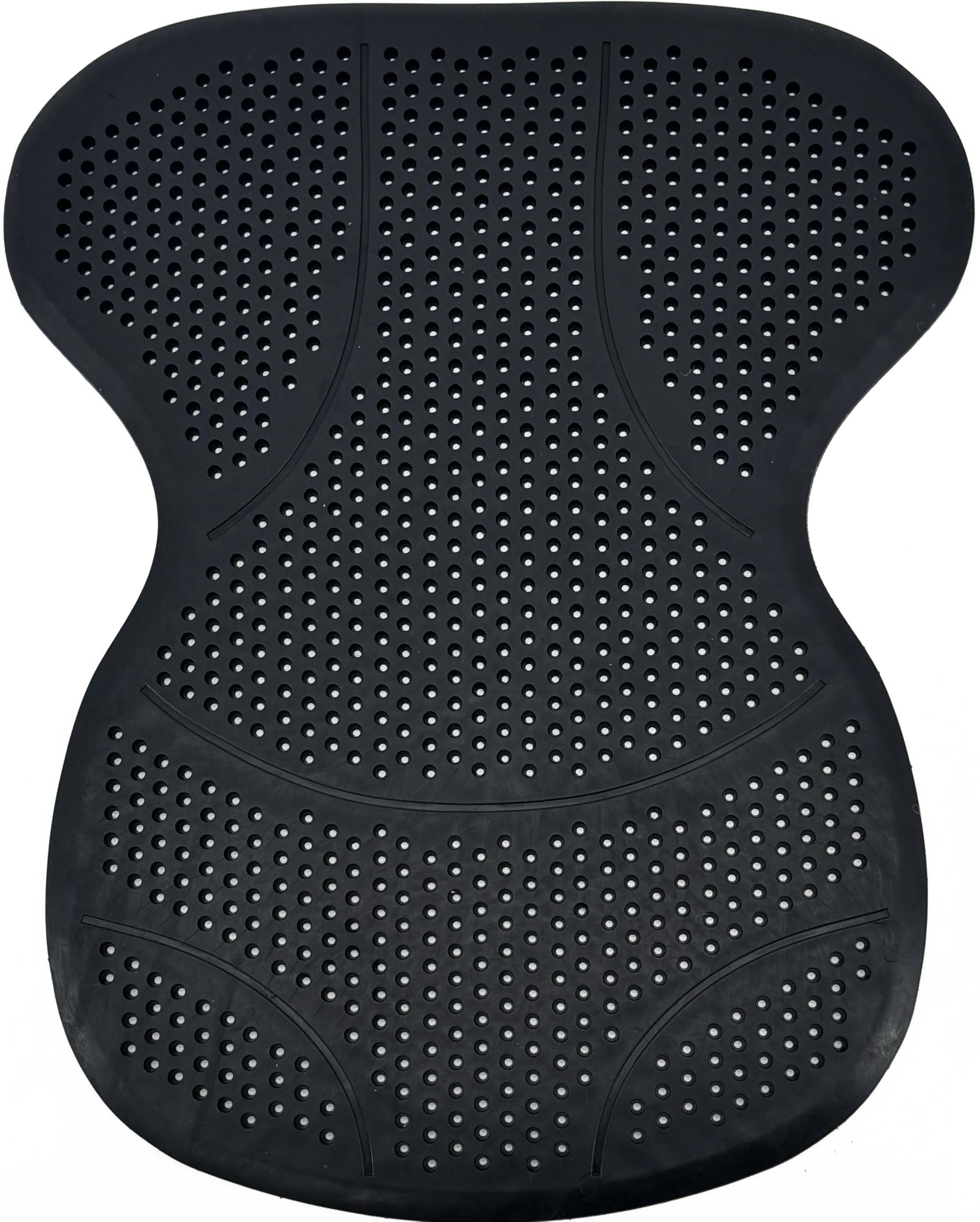 Tapis de selle en gel de silicone pour chevaux - Absorbe les chocs - Antidérapant - Noir