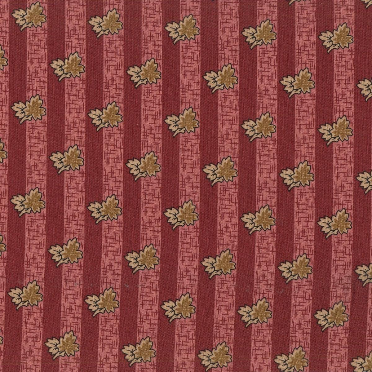 Marcus Fabrics A Return to Elegance Judie Rothermel Leaf Stripe Red