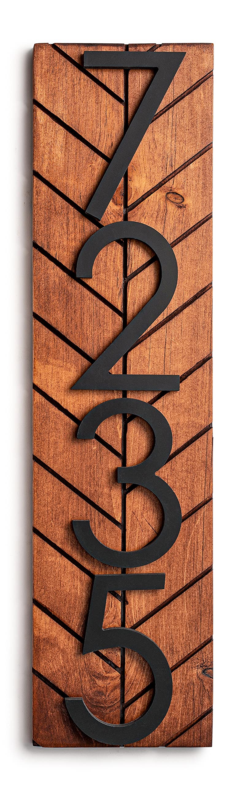 Buy Vertical Address Sign for your House, Vertical House Numbers Plaque