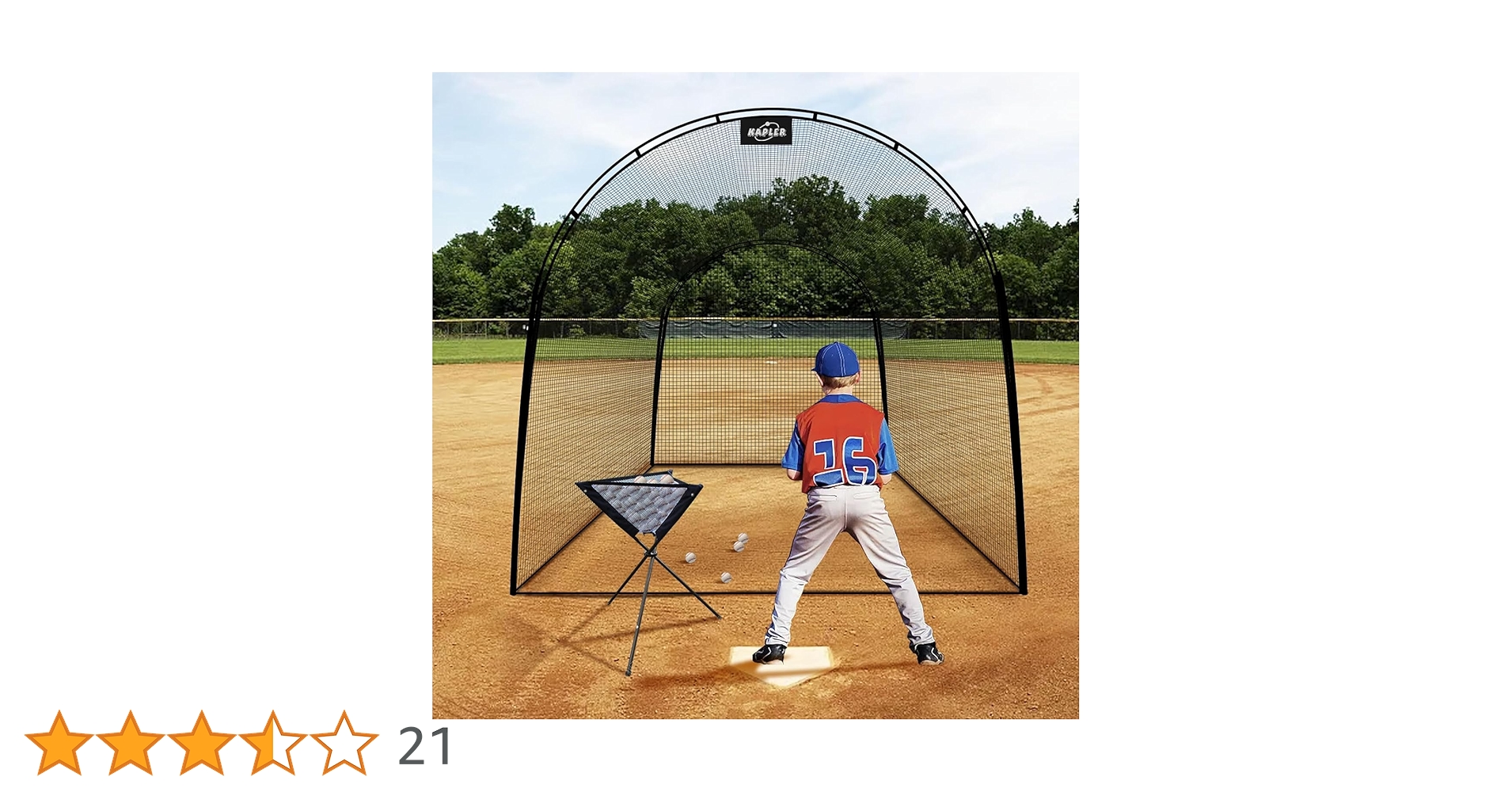 Amazon | Kapler バッティングケージ 4mx3mx3m 野球バッティング