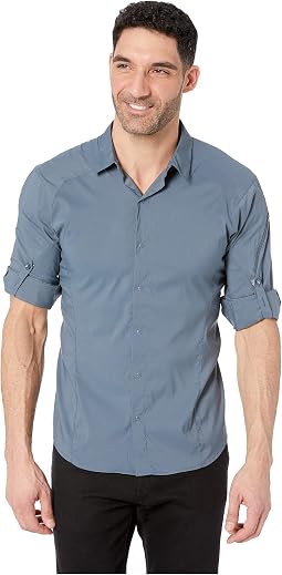 pique color block polo shirt 