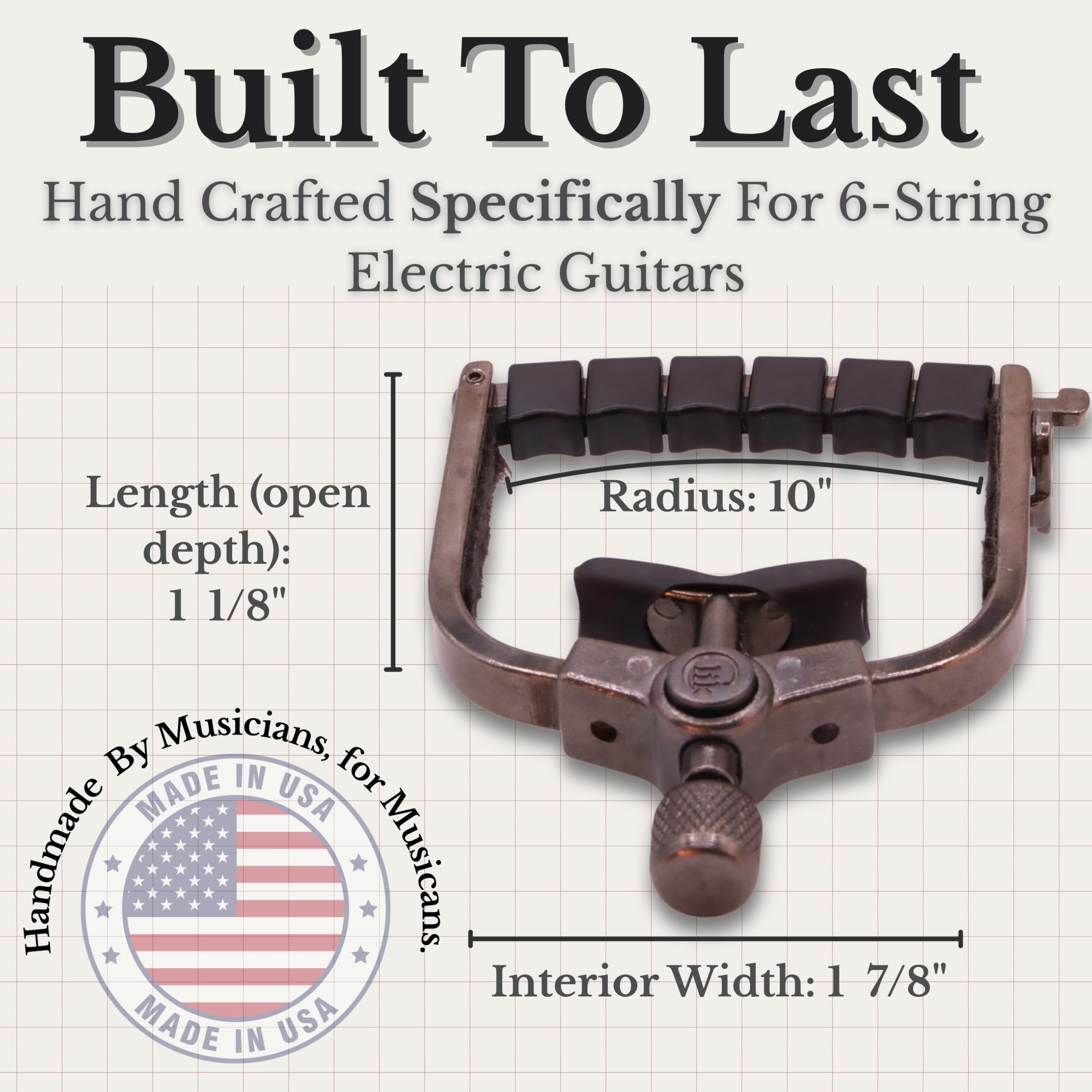 Paige Clik Capo PC-6Z-ETI 6-string 10"