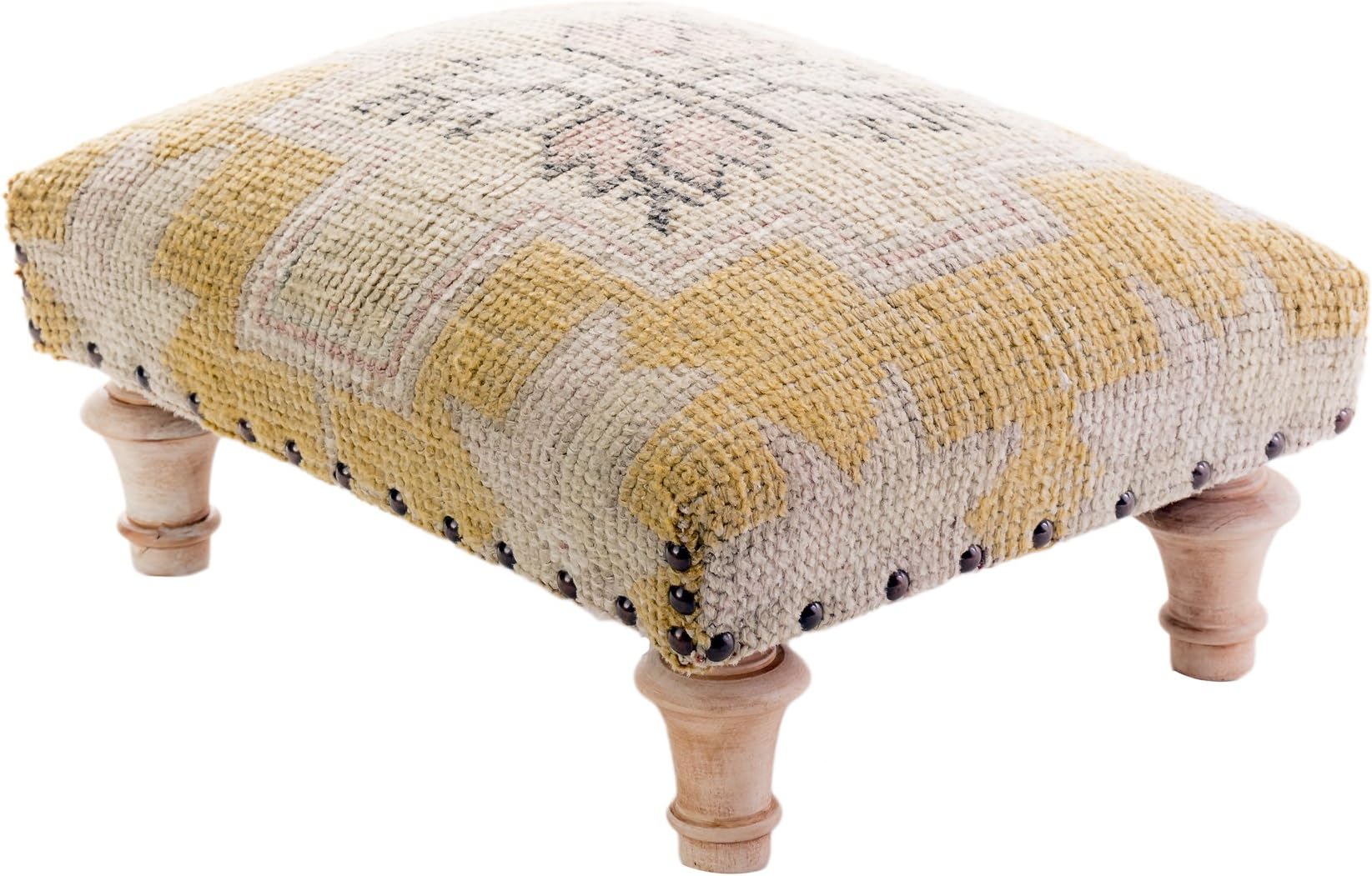 Foot Stool - Turkish Kilim Rug Ottoman