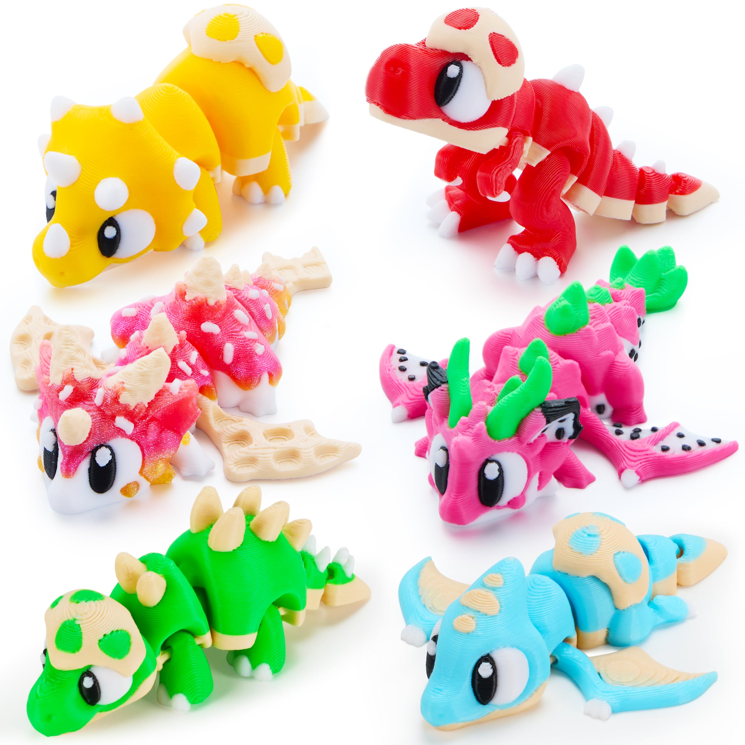 Animaux imprimés en 3D, imprimés en 3D, ornements de imprimés en 3D pour | Figurine articulée avec articulations rotatives Jouets de soulagement du stress créatifs pour fête