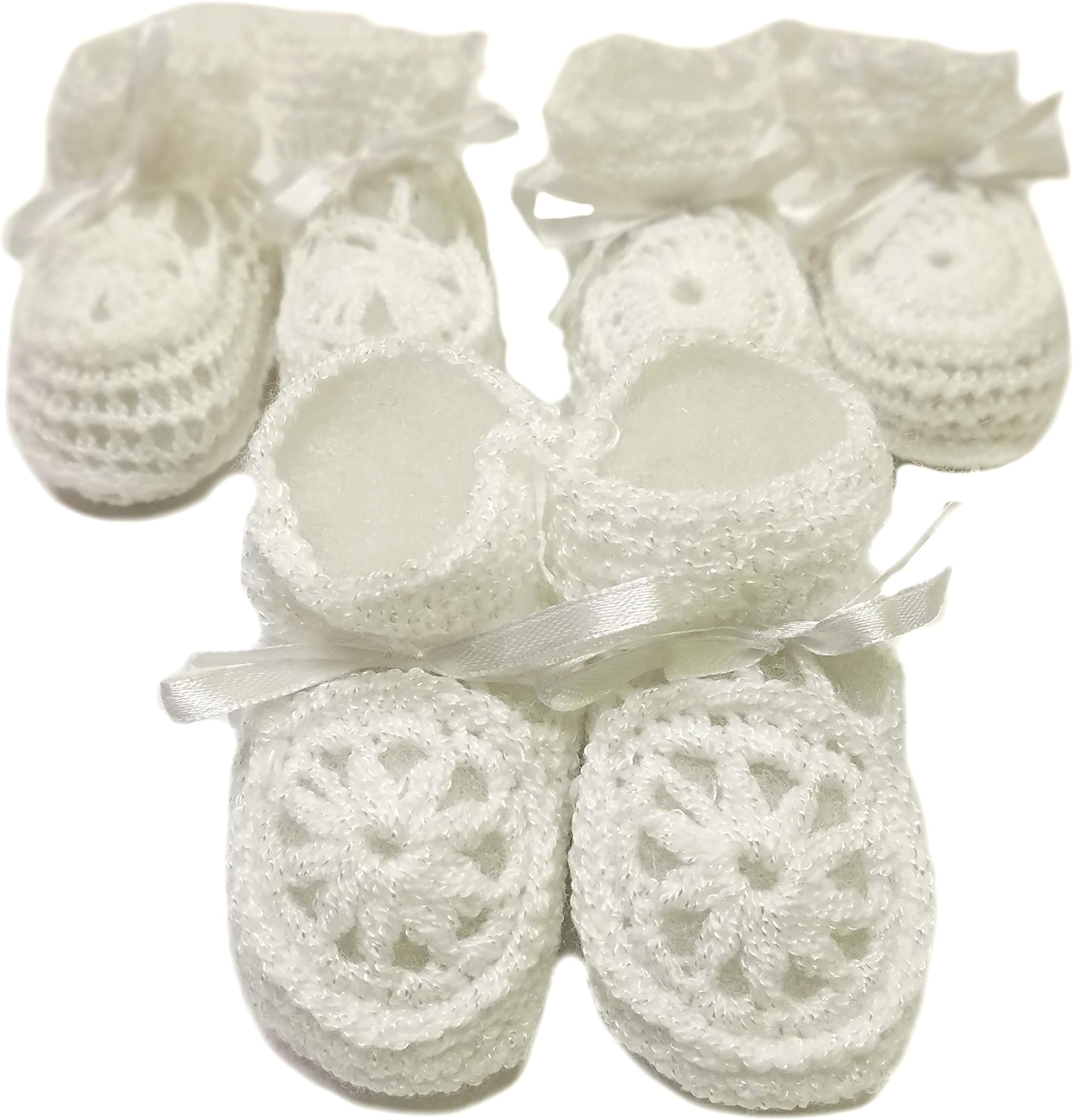 Abelito Newborn Baby Boy Girl Hand Crochet Booties