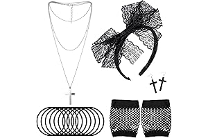 80s Costume: Madonna-Inspired Lace, Fishnet, and Jewelry