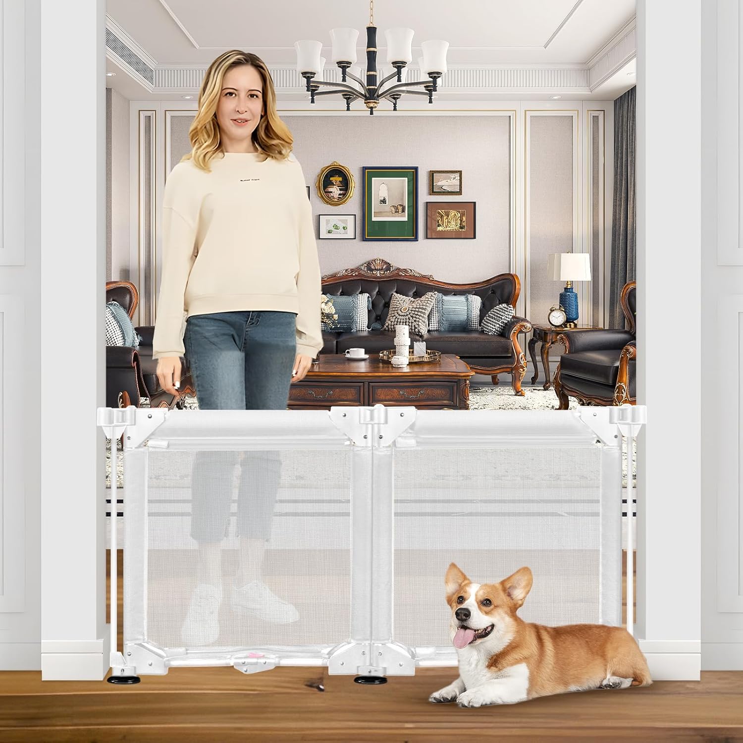 No Screw Free Standing Dog Gate Indoor Panel 24 Jamaica Ubuy