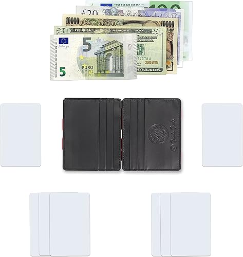 Miniatura 4 de Jaimie Jacobs - Flap Boy Slim - Cartera mágica de solapa para hombre con bolsillo frontal RFID, cartera delgada de piel genuina