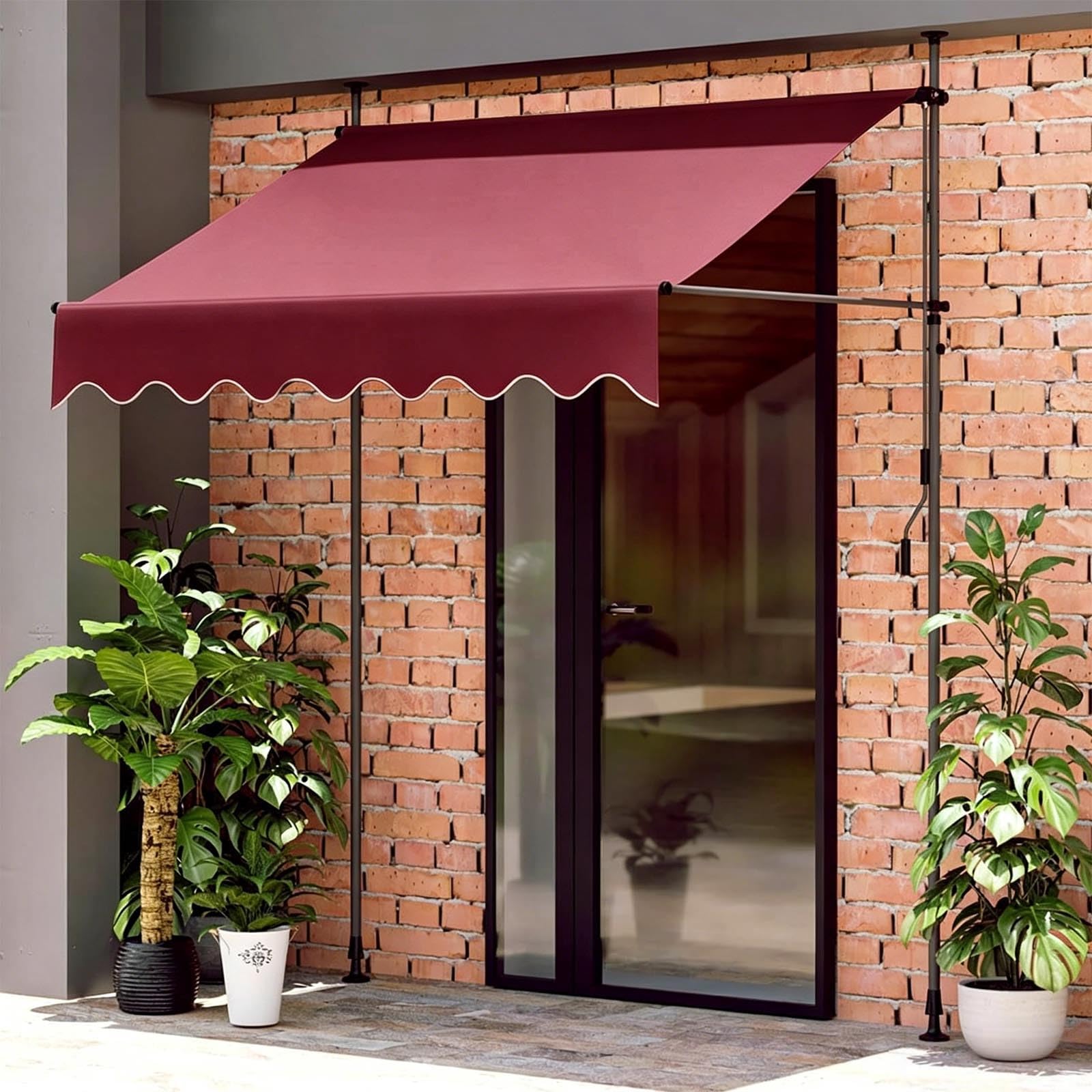 Toldo retráctil manual para patio que soluciona el exceso de calor