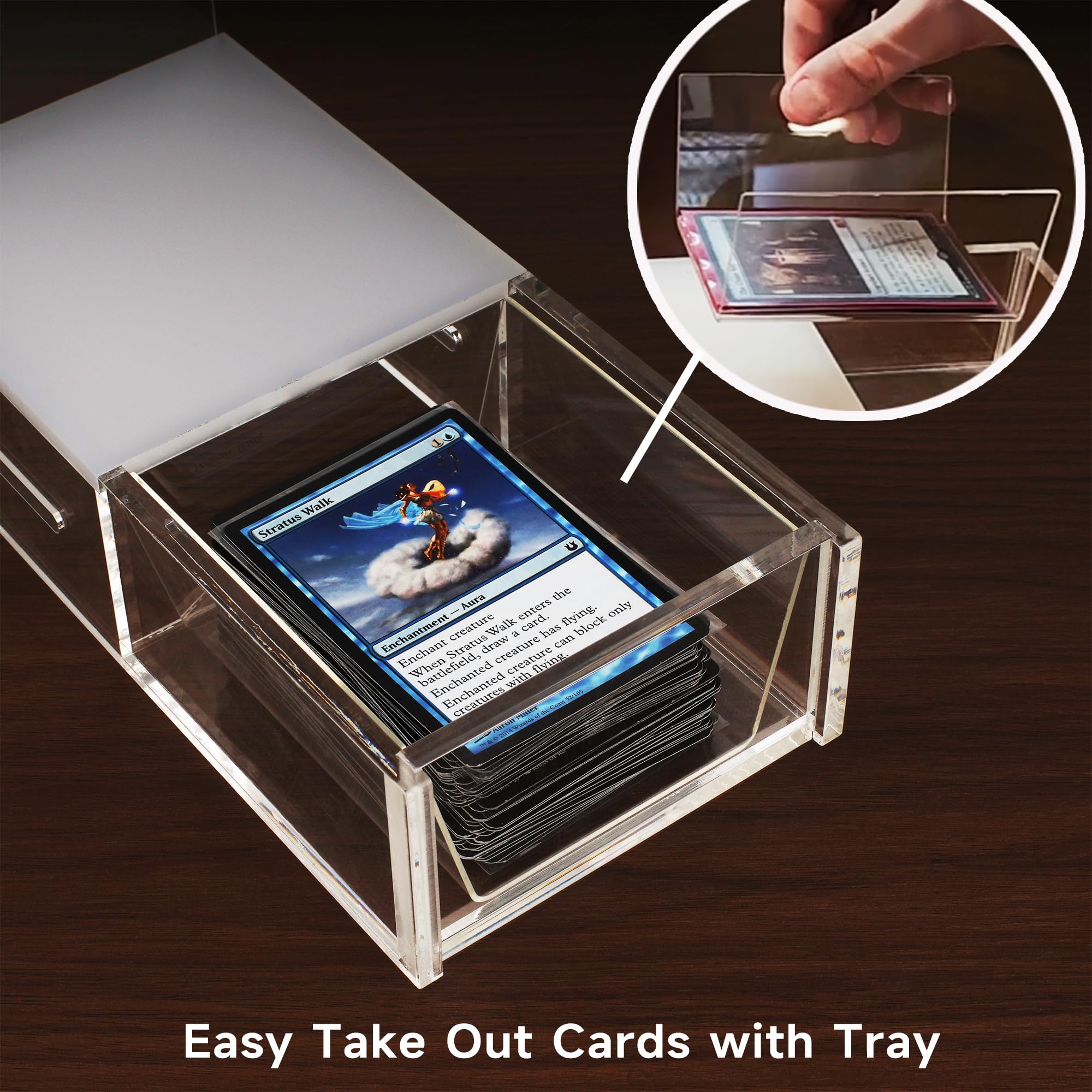 Support de scanner de cartes MTG à manches, support de cartes à collectionner compatible avec Manabox, application TCGplayer, outil de cartes à manches et sans manches
