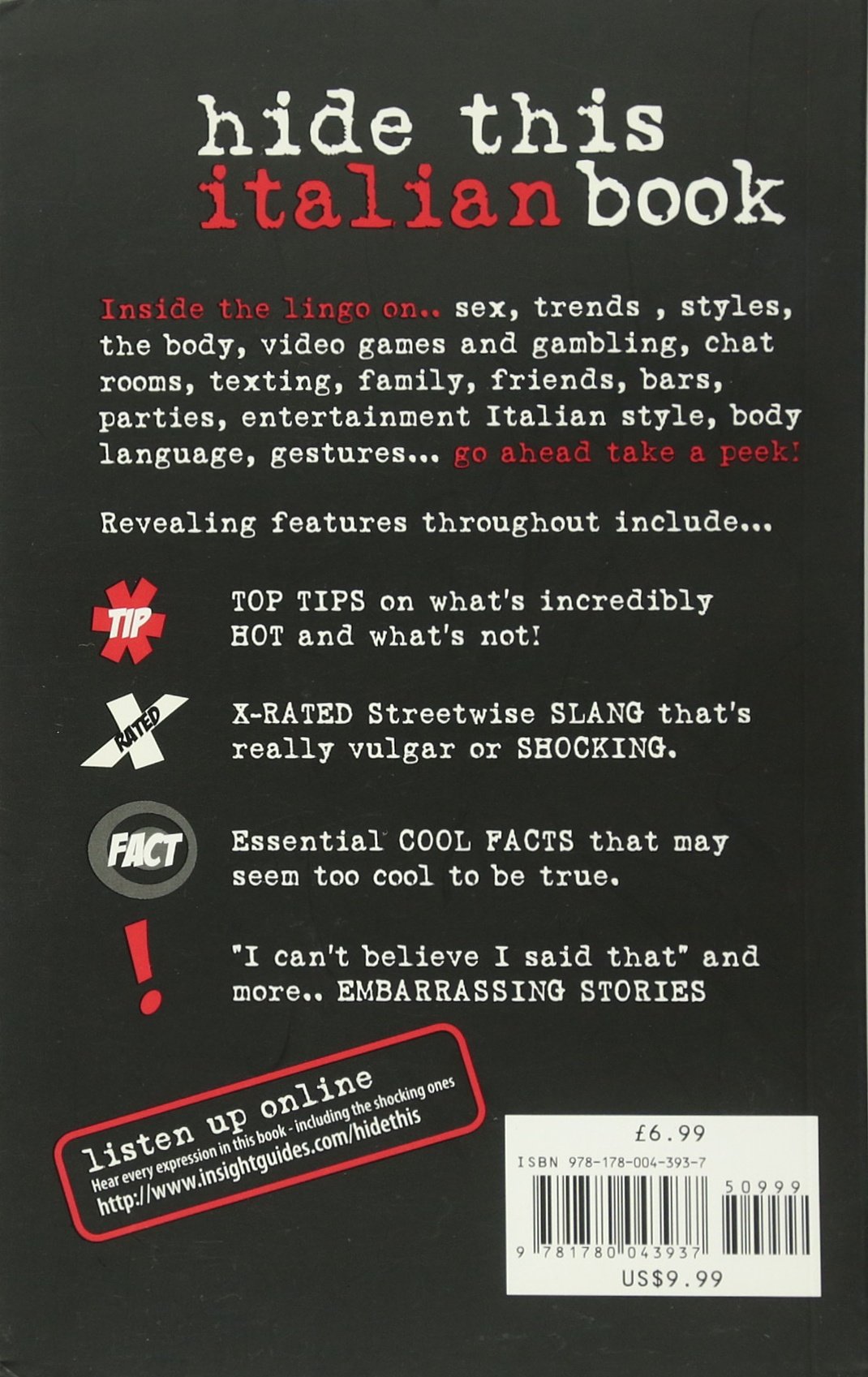 Hide This Italian Book (Hide This Book) [Idioma Inglés]