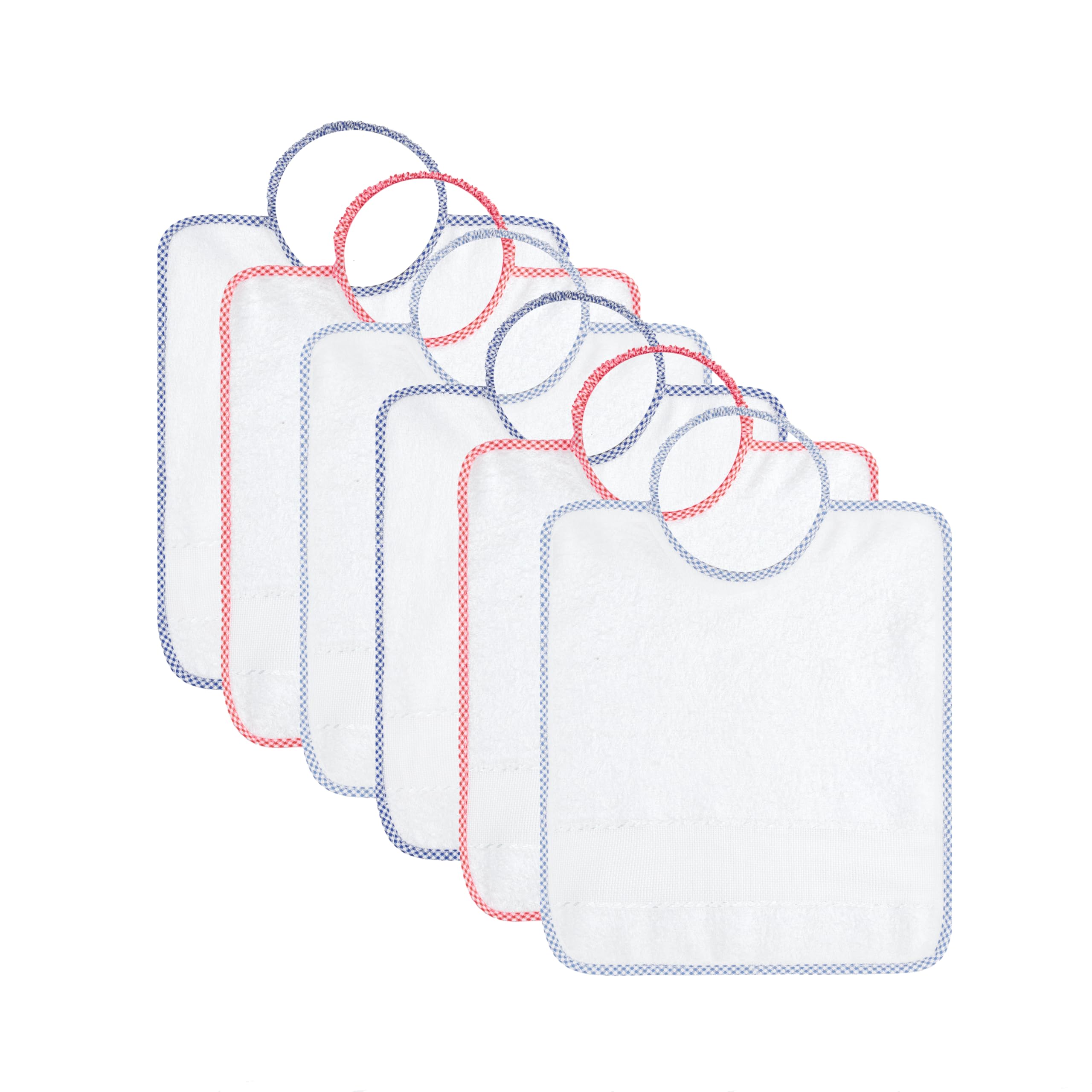 EMMEBi Aida Cloth Bibs for Embroidery Kindergarten Elastic Terry Cotton Children Made in Italy, Baby Aida, 33 x 28 cm