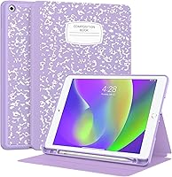 Vista 16 de Supveco Funda para iPad de 9ª/8ª/7ª Generación 10.2 pulgadas (Modelo 2021/2020/2019) con Soporte para Lápiz, Funda Folio Premium con Soporte