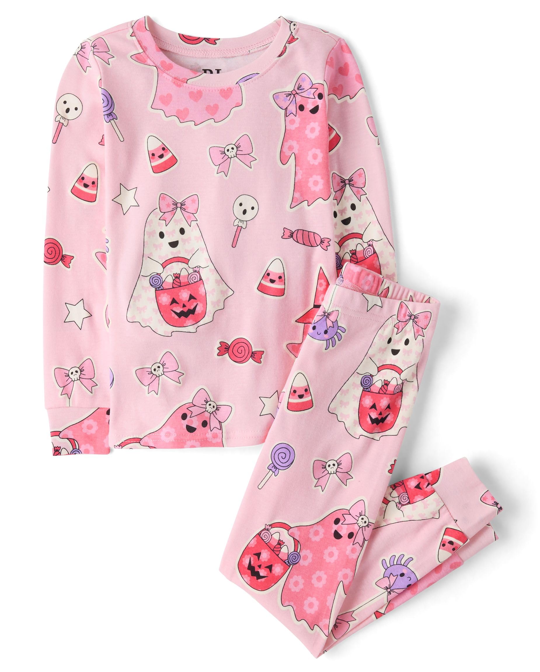 The Children's Place Baby and Kids' Sibling Matching Halloween and Holiday Pajama Sets, Cotton