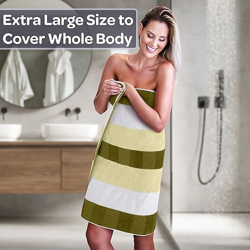 Miniatura 2 de Bedford Home Lavish Home - Juego completo de baño de 6 piezas, toallas de lujo 100% algodón con acabado aterciopelado, altamente absorbentes,