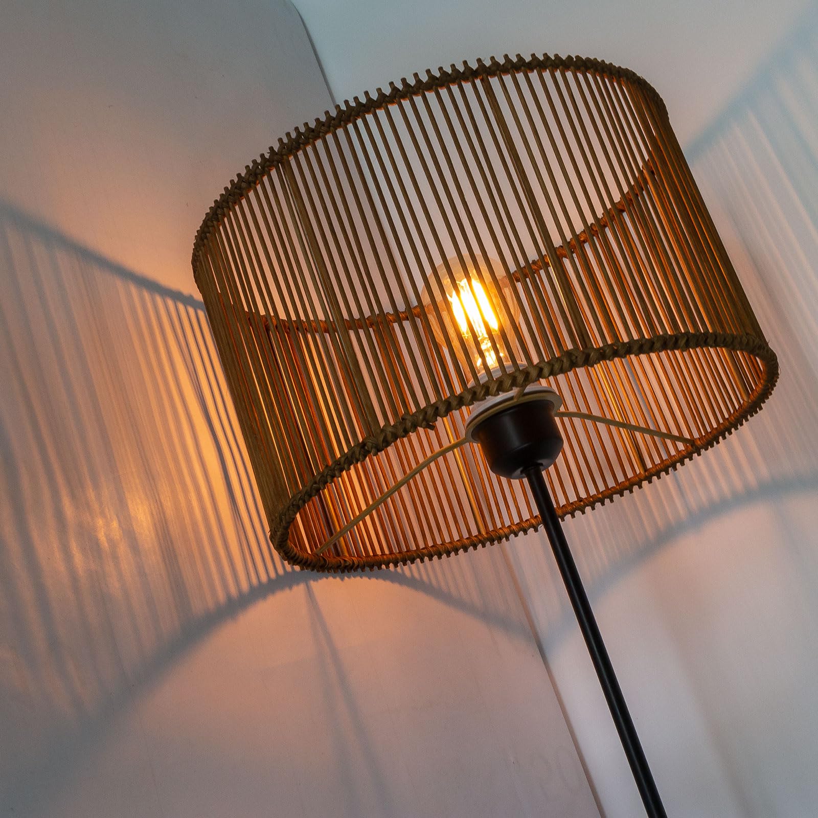 Nest of Nora Rotan hanglamp - Rieten kap - Nature