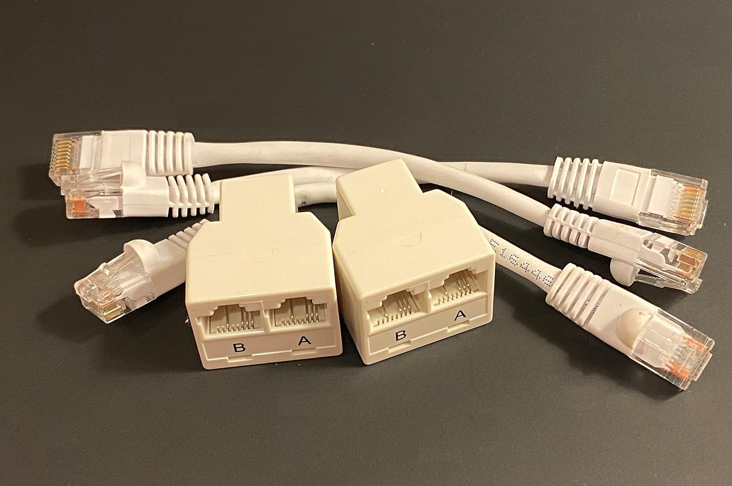 RJ45 Splitter Cable Sharing Kit For Networking Computer and