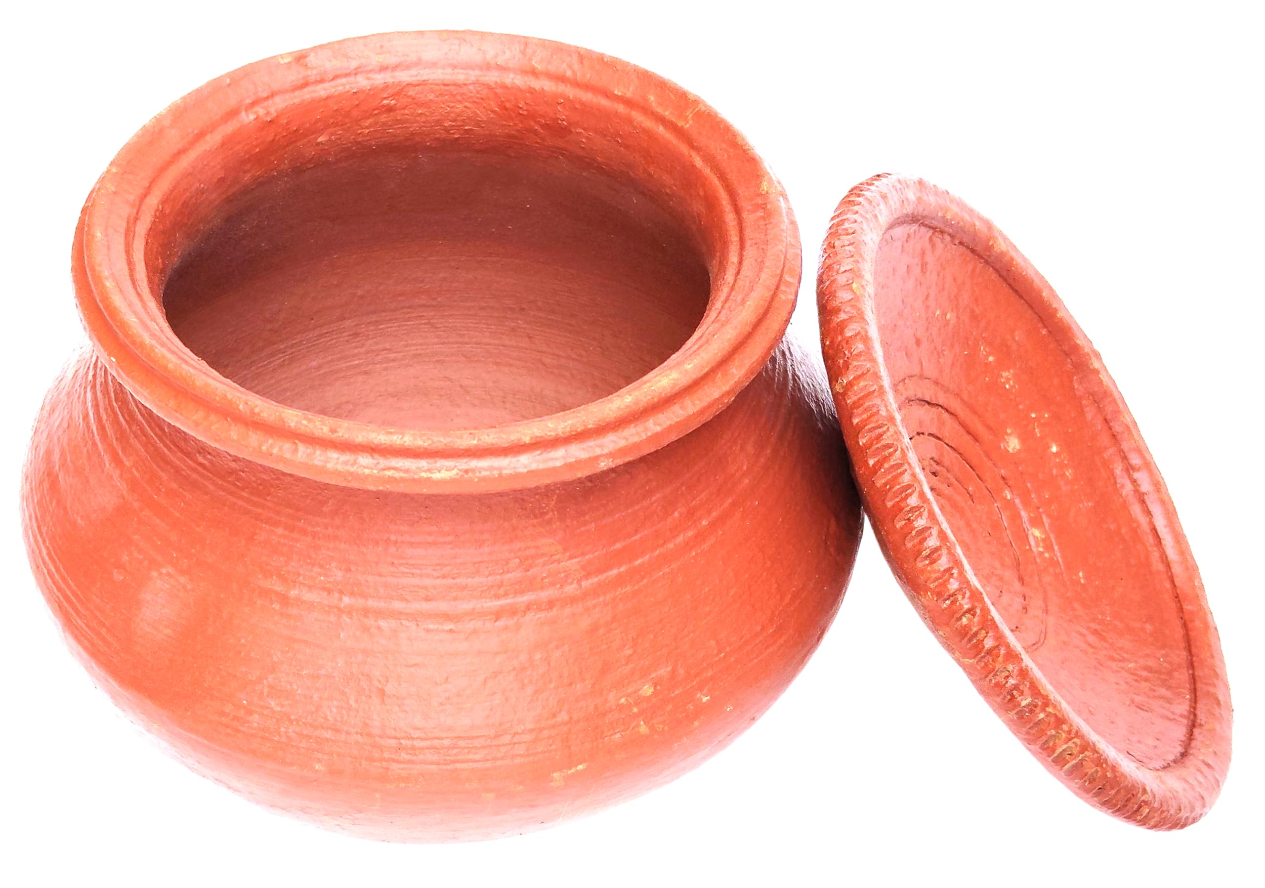 Village Kraft Handcrafted Earthen Clay Dahi Handi Biryani Pot Mud