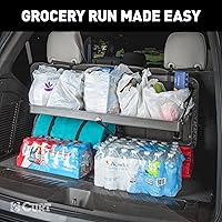 Vista 8 de CURT 18425 Pakka Cargo Caddie SUV Trunk Organizer, 34" x 14" Collapsible Storage Tray, Seat Back Mounted Cargo Carrier, 50 lb Capacity for Groceries
