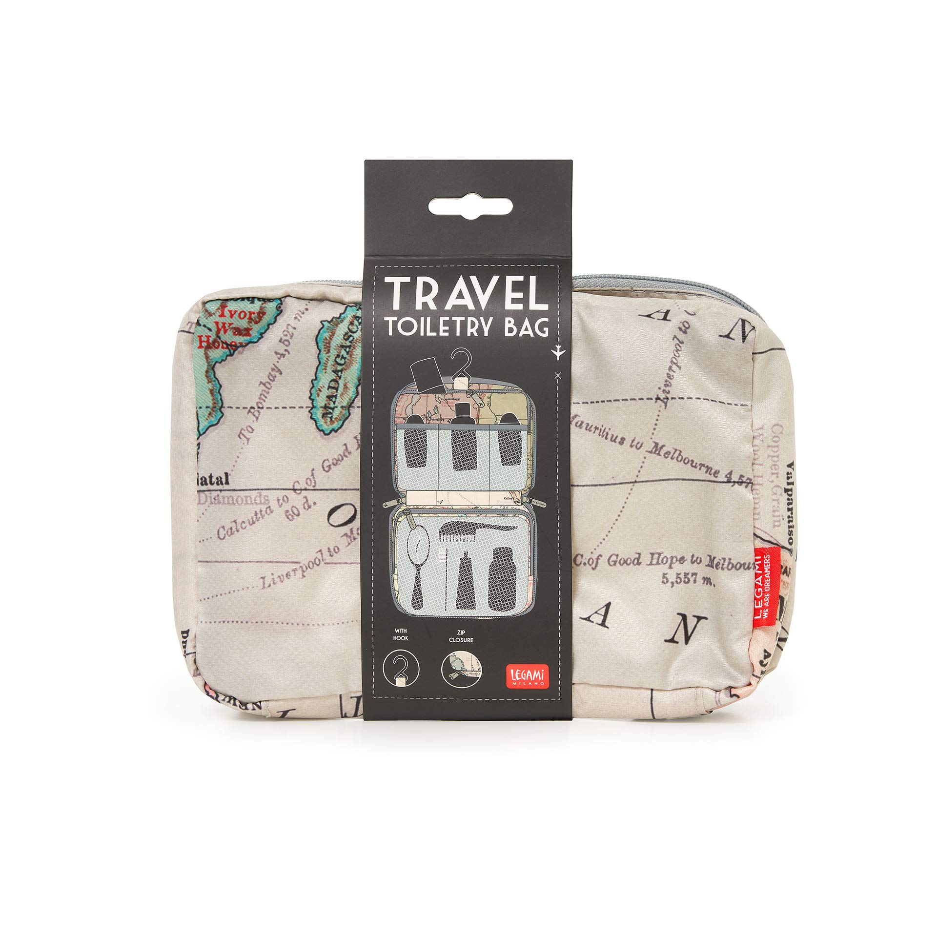 Legami - Beauty Case da Viaggio, map