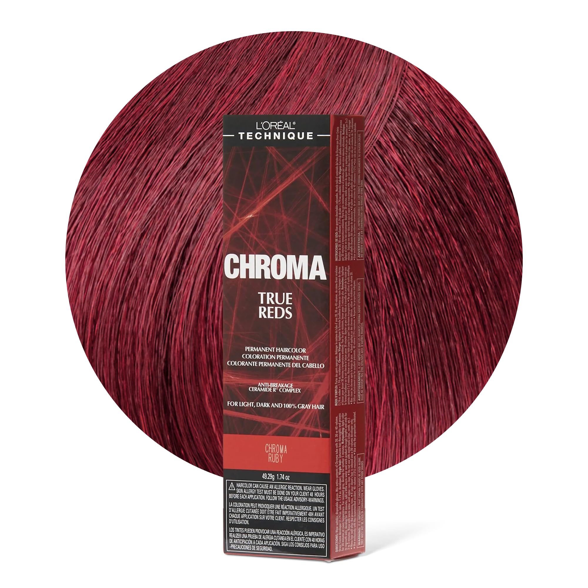 CHROMA True Reds 5RV Chroma Ruby Permanent Hair Color by L'Oreal Paris