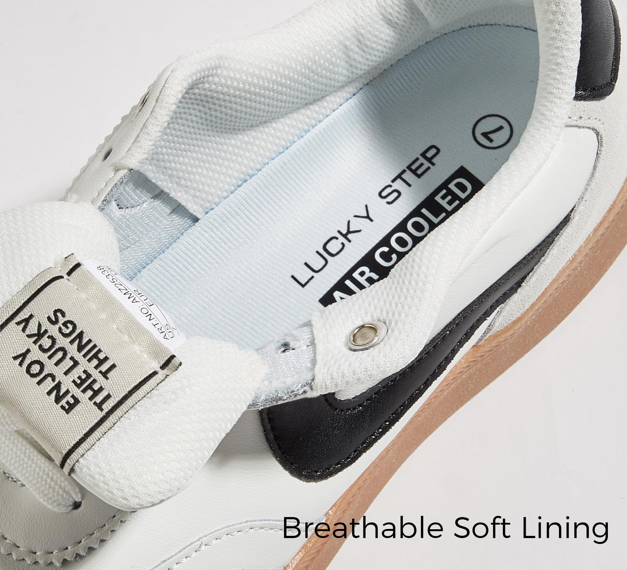LUCKY STEP Sneakers retrò da Donna - Sneakers alla Moda Classiche, Antiscivolo e comode per Camminare e Pattinare | Scarpe da skate casual | Scarpe da passeggio con lacci antiscivolo