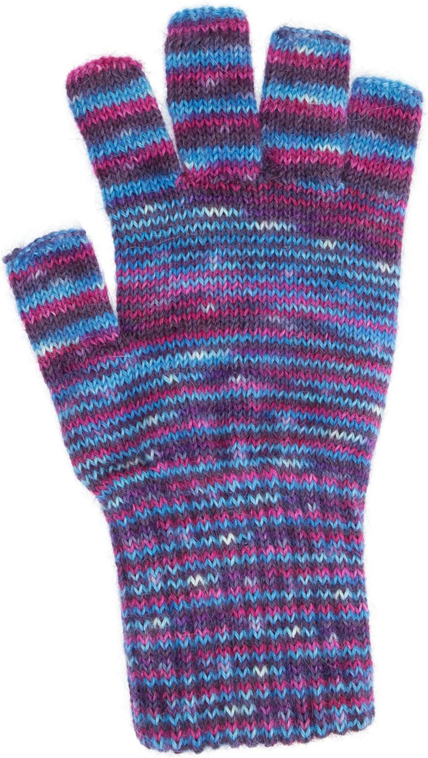 AndeanSun Darn Warm Alpaca Fingerless Gloves 2023 Updated US Sizing-Perfect Fit
