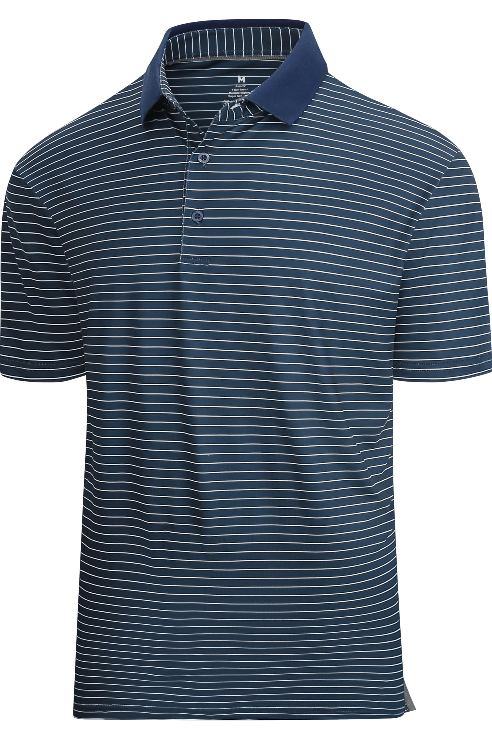 Jacquard Golf Shirts for Men Moisture Wicking Short Sleeve Performance Dry Fit Active Mens Polo Shirts