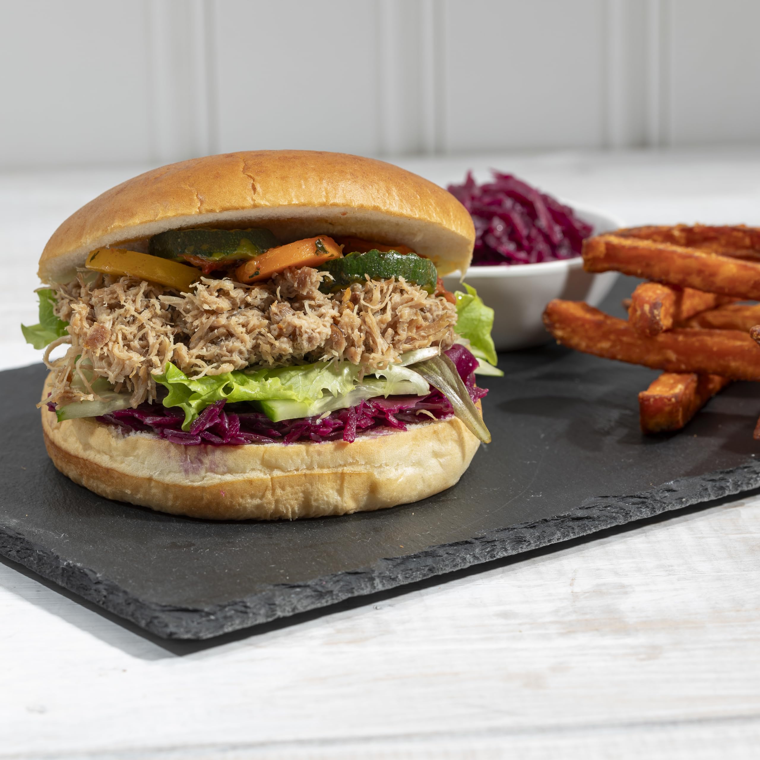 LANDPERLE Pulled Duck ca. 500g | gezupftes Entenfleisch für Pulled Duck Burger | vorgegart im eigenen Saft | ohne künstliche Zusatzstoffe Geschmacksverstärker u. Konservierungsstoffe (1)