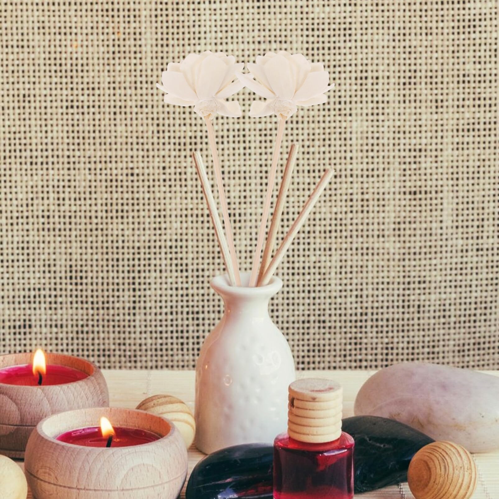 Alipis 6pcs Flower Diffuser Sticks for Home Fragrance Decorative Diffuser Sticks Kitchen Bedroom Office Decor