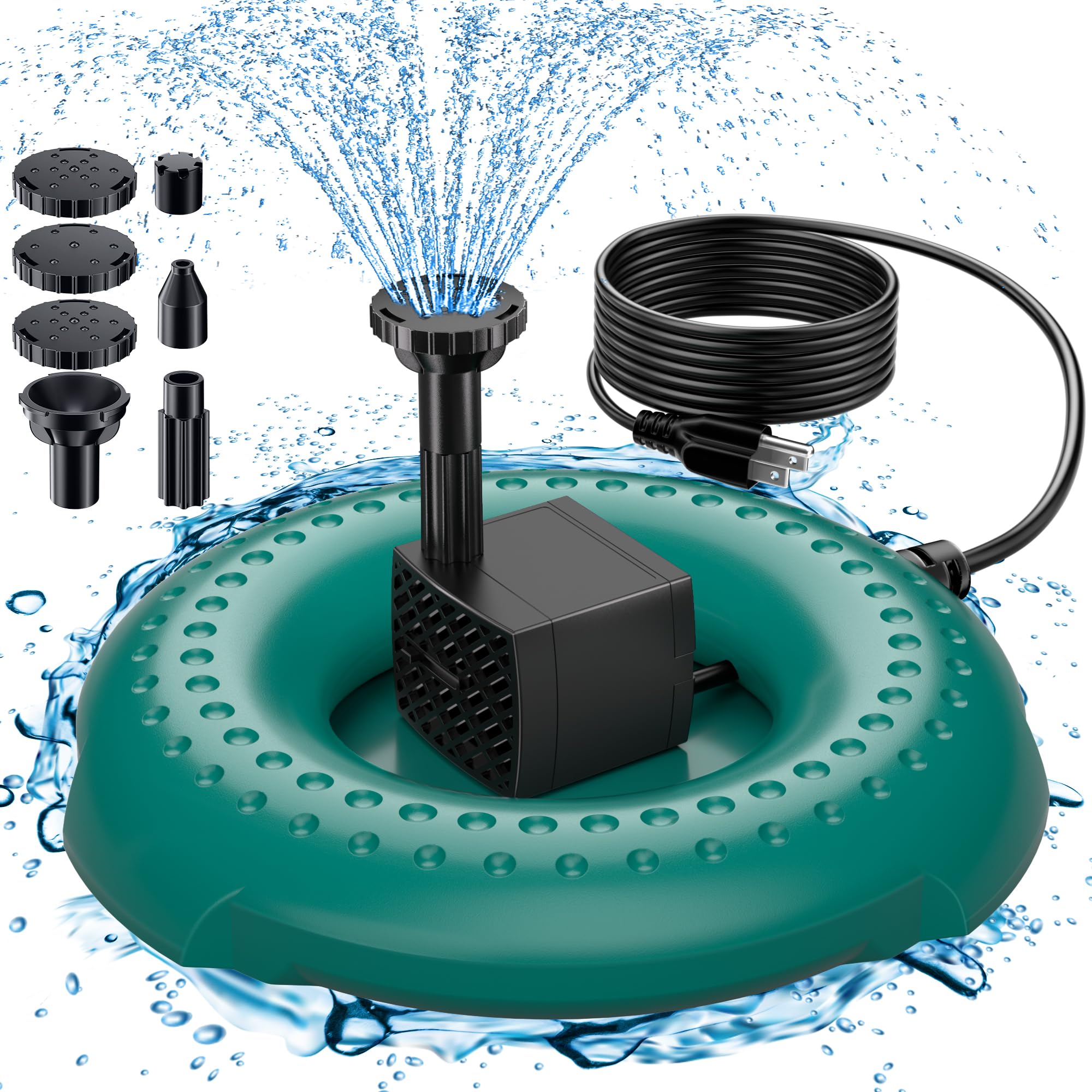 Amazon.com : antfraer Bird Bath Heater with Pump, Bird Bath Deicer for ...