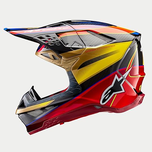 Miniatura 3 de Alpinestars Casco Supertech M10 Era Multi,Azul/Rojo/Amarillo Fluo Brillante,Rosa/Violeta/Amarillo Fluo Brillante,https://www.amazon.com/dp/undefined