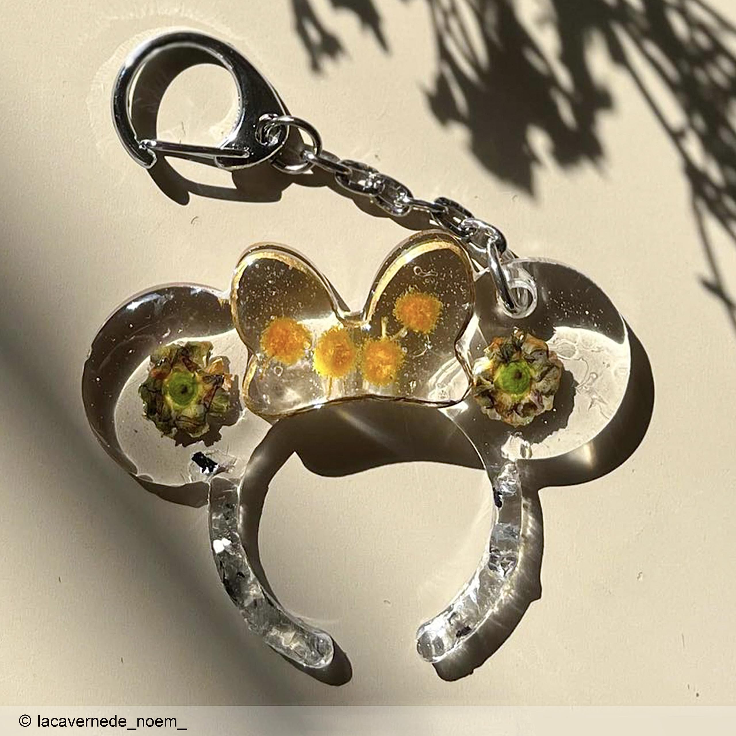 Moule en silicone pour résine époxy Mickey et Minnie Mouse - Créez des porte-clés Disney, étiquettes pour enfants, pendentifs et bijoux DIY