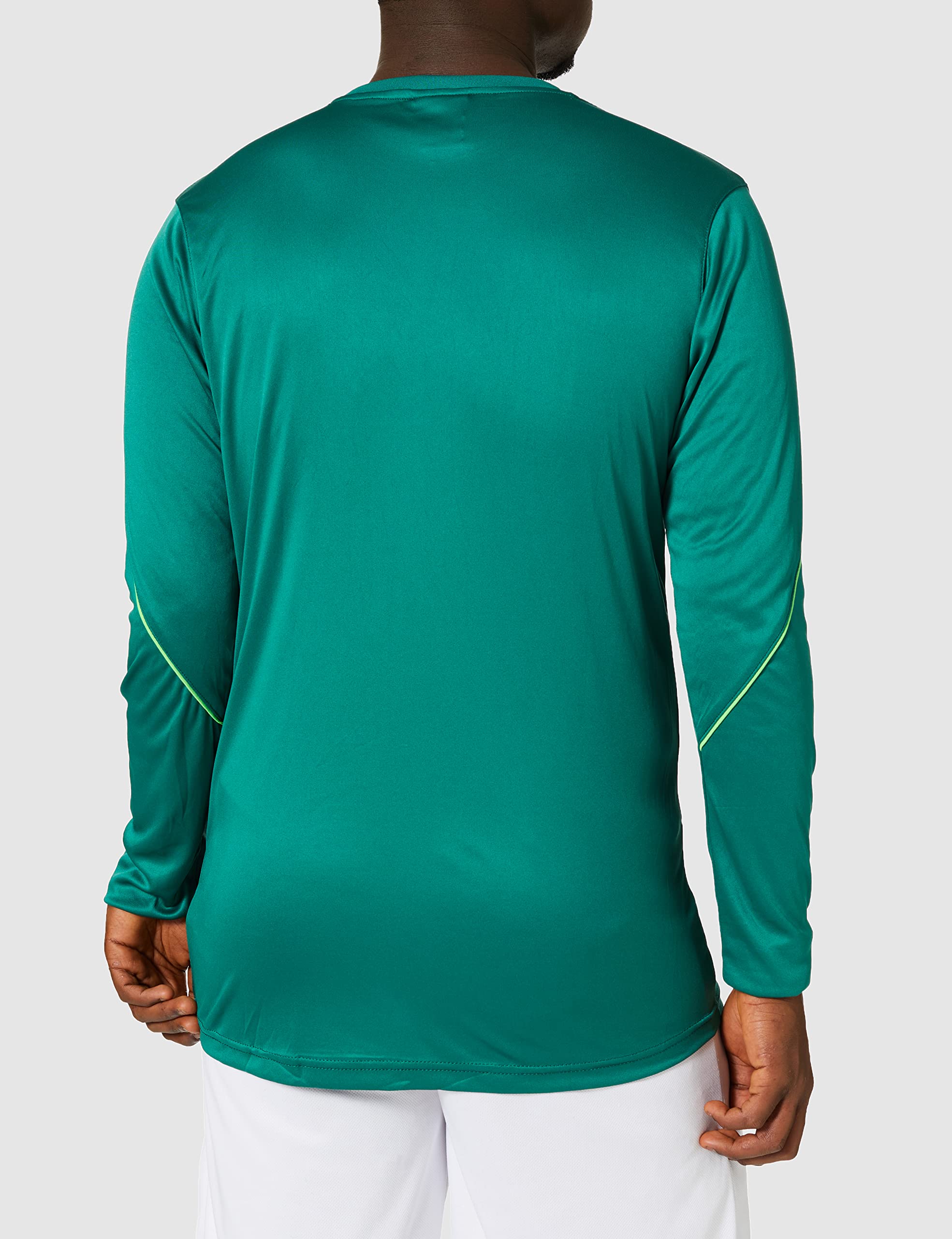 Uhlsport Stream 22 Long Sleeve Jersey Men, White/Red, Moisture Wicking Dry Tech, Size M, Fir Green/Fluo Green, XL - Image 4
