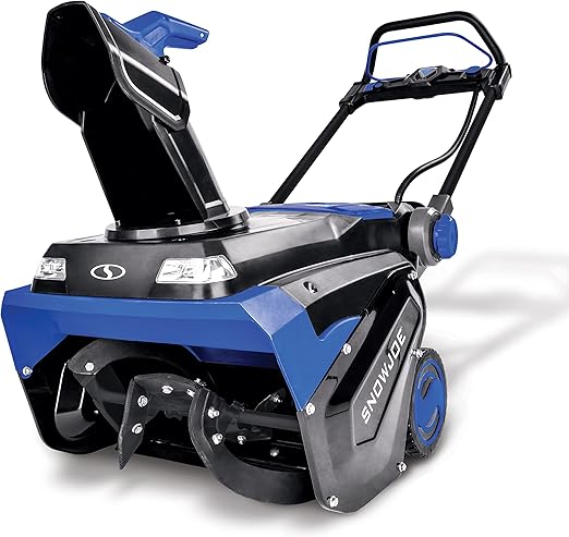 Snow Joe 24V-X4-SB21-CT 96-Volt IONMAX Cordless Brushless Single-Stage Snow Blower, 21-inch, Tool Only,Blue