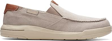 Clarks Driftlite Step Mocassini Uomo, Colore Navy Combi, Numero 45 EU, Pelle Liscia E Suola In Gomma