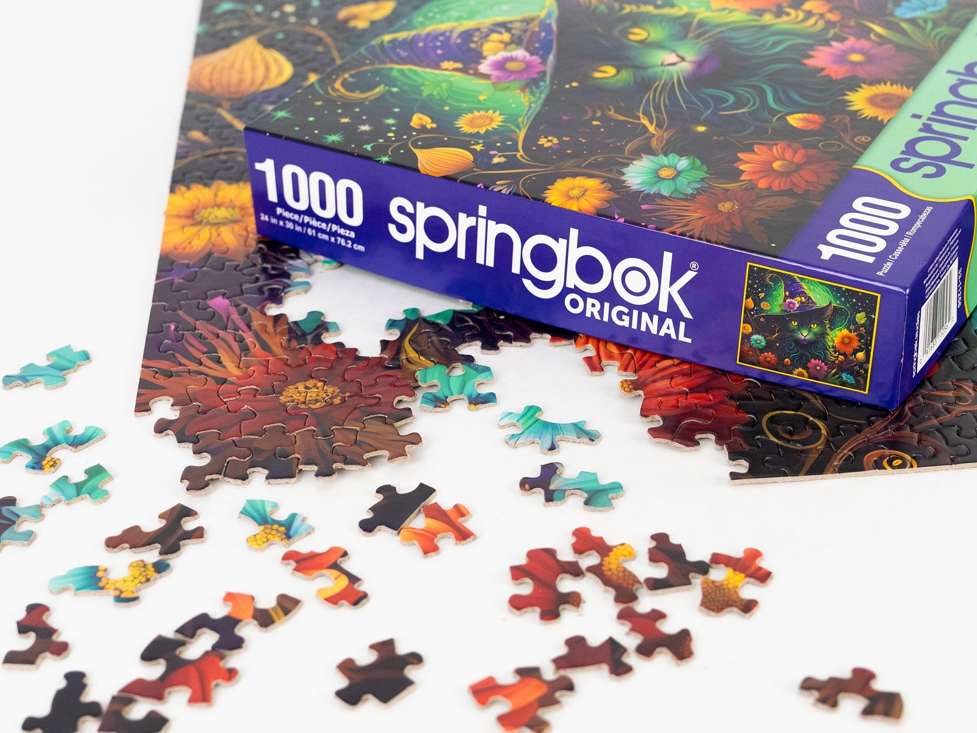 Springbok Halloween Haunted House - 1000 Piece Jigsaw Puzzle for Adults - Made in USA: Enchanted Cat