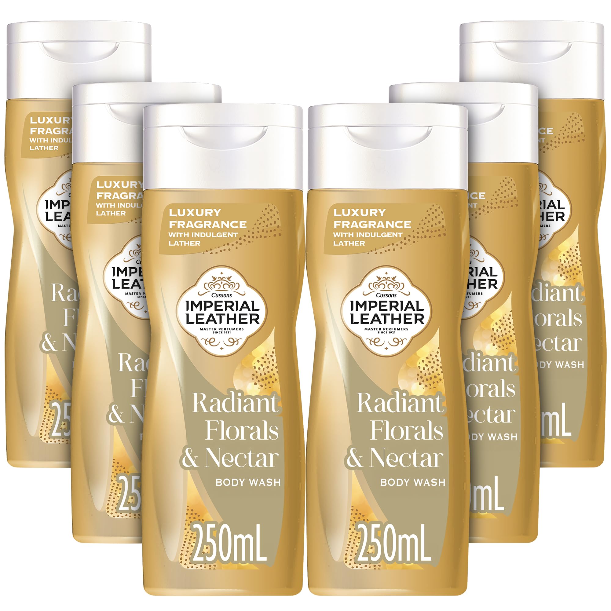 Imperial Leather Radiant Florals & Nectar Body Wash Shower Gel, 250 ml (Pack of 6)