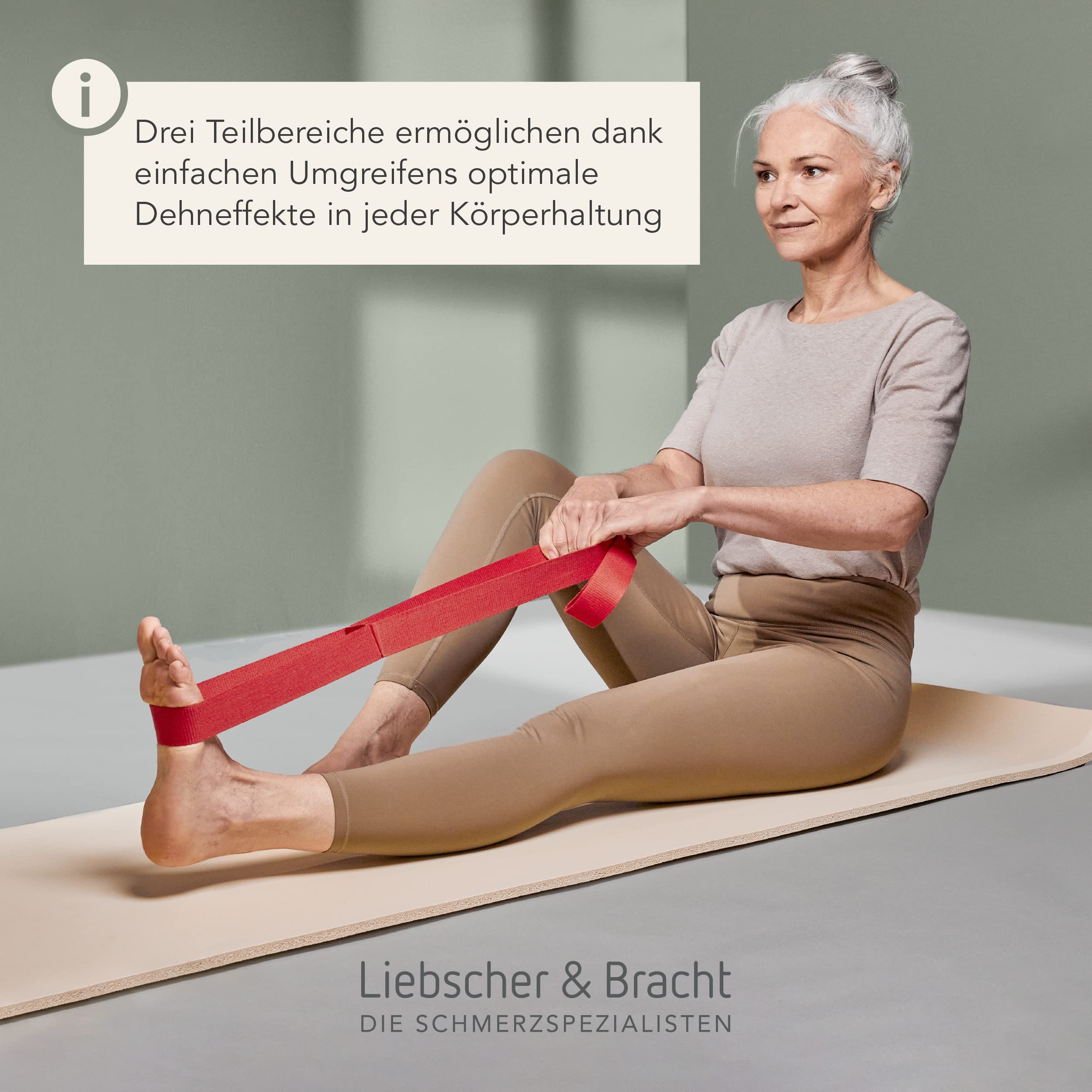Liebscher & Bracht Dehnungs-Bundle: Übungsschlaufe für Engpassdehnung & Knieretter mit Trittschlaufe – Wadendehner für Fuß, Bein & Waden, Made in Germany