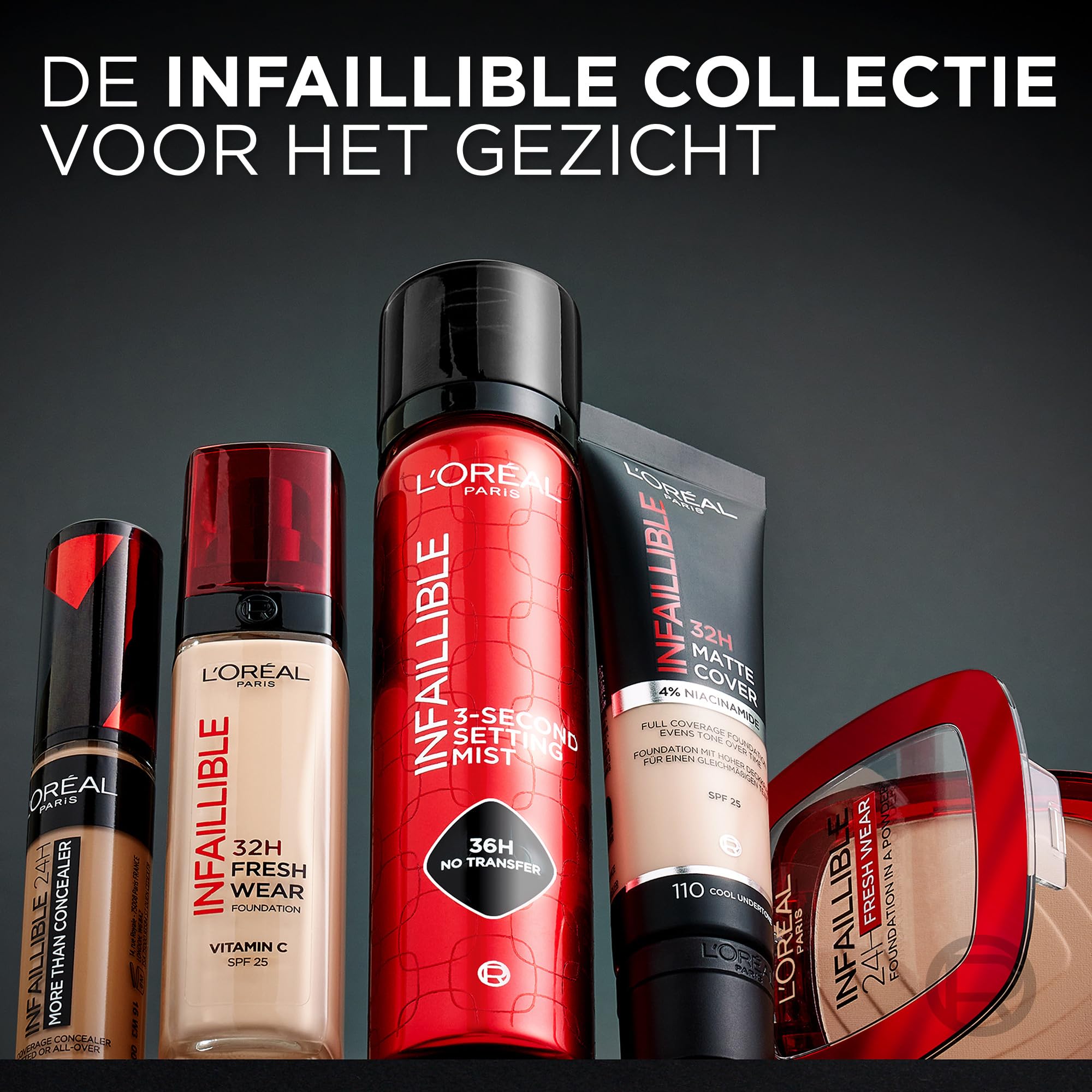 L'Oréal Paris Infaillible 3 secondes Setting Mist - Spray de réglage - Transfert résistant en 3 secondes - Pour un maquillage qui dure jusqu'à 36 heures - 75 ml