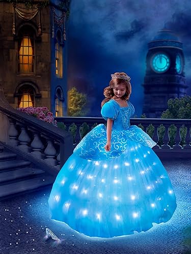 Miniatura 2 de Princess Dress Up Clothes, Syncs with Music, App-Control, RGB LED Light Up Princess Dress for Girls with Accessories