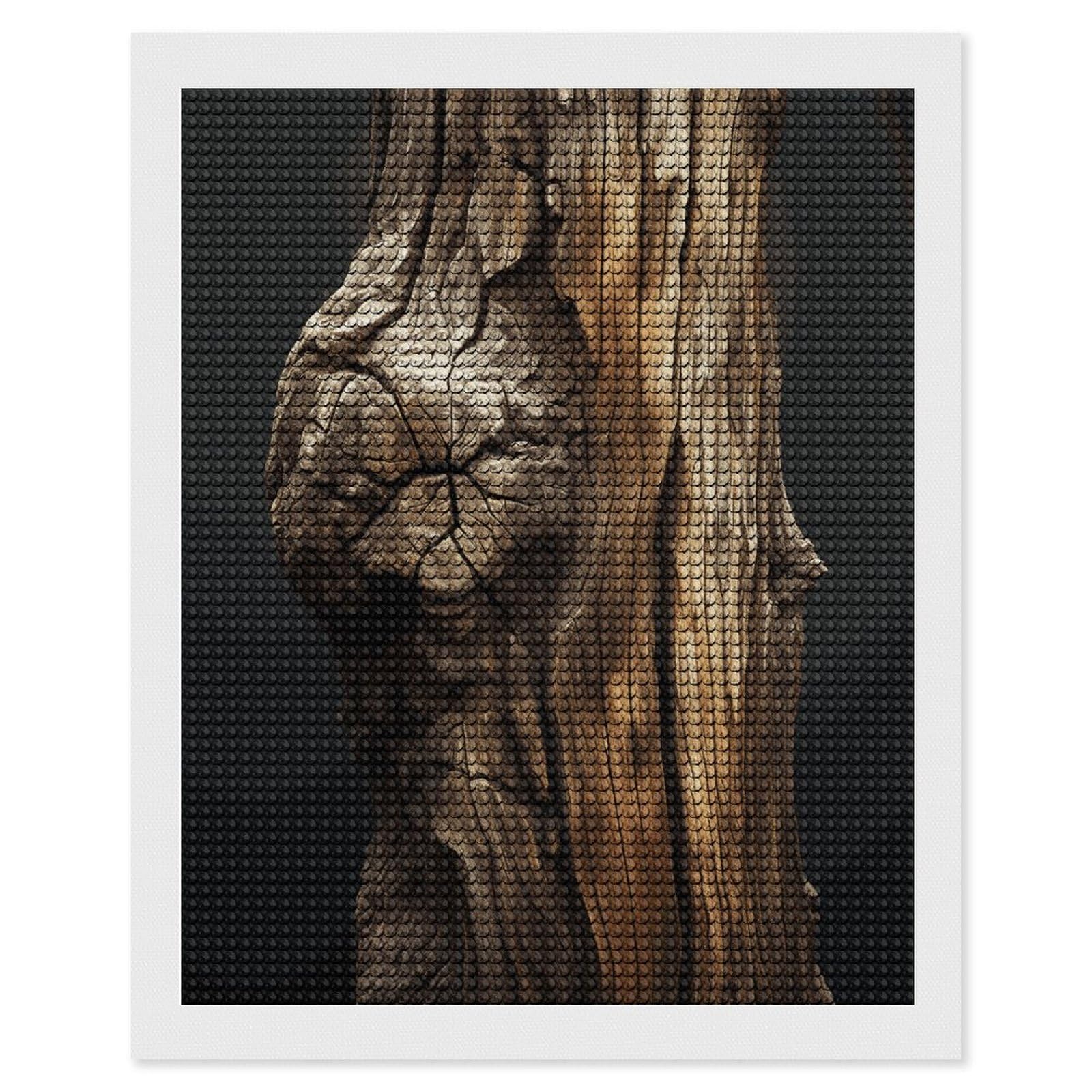 LDGSUPH Tree Trunk Diamond Painting Kits for Adults Paint with Diamond Pictures Art DIY Full Drill Diamond Dots Painting Personalized Diamond Photo for Home Wall Decor Gift 16"x20"